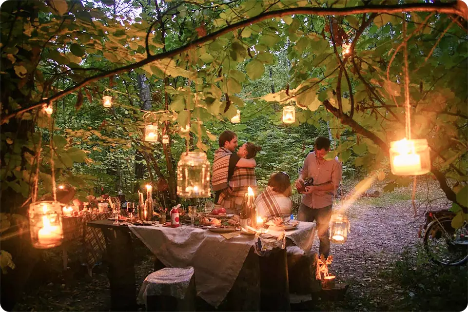 Как устроить романтический вечер на даче?